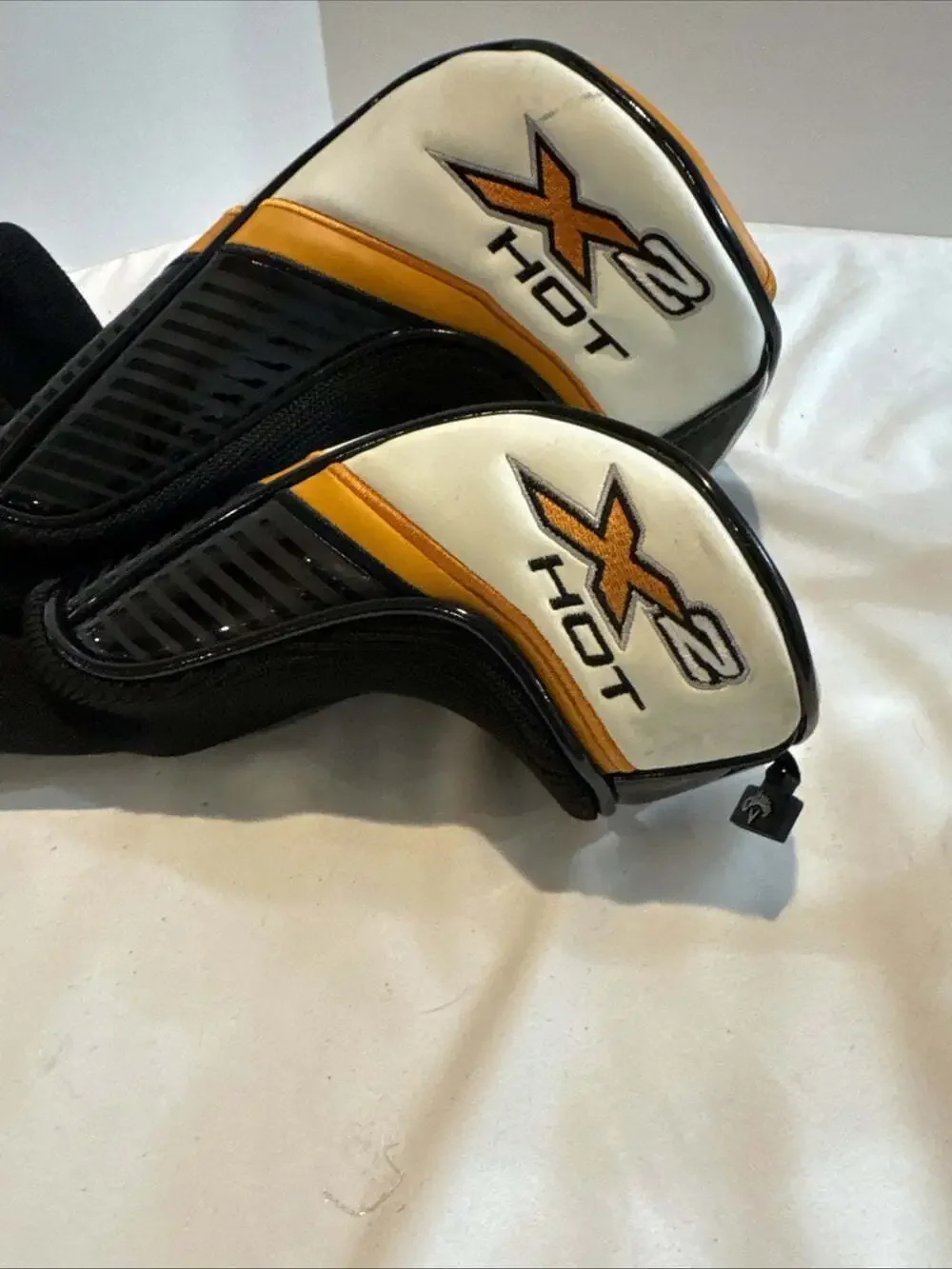 Set Of 3 Callaway X2 Hot Driveway & Fairway Wood Headcovers Fair Shape